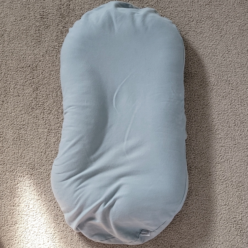 Snuggle Me Organic with Sky Blue Cover